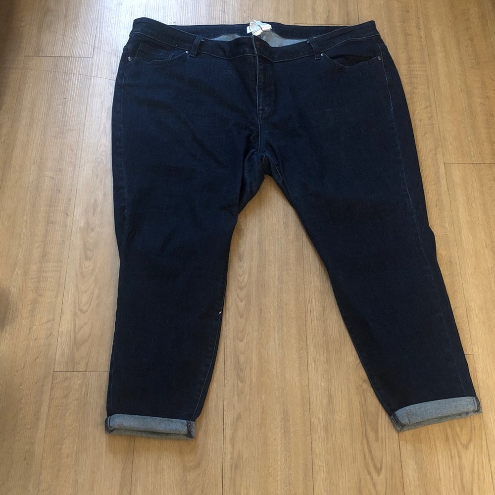 Lane Bryant Dark Blue Boyfriend Jeans - Picture 4 of 7